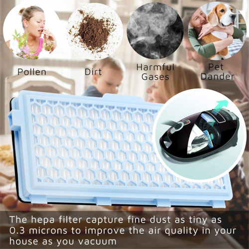 Passend für Miele Staubsaugerzubehör Filter Hepa-Filter 2