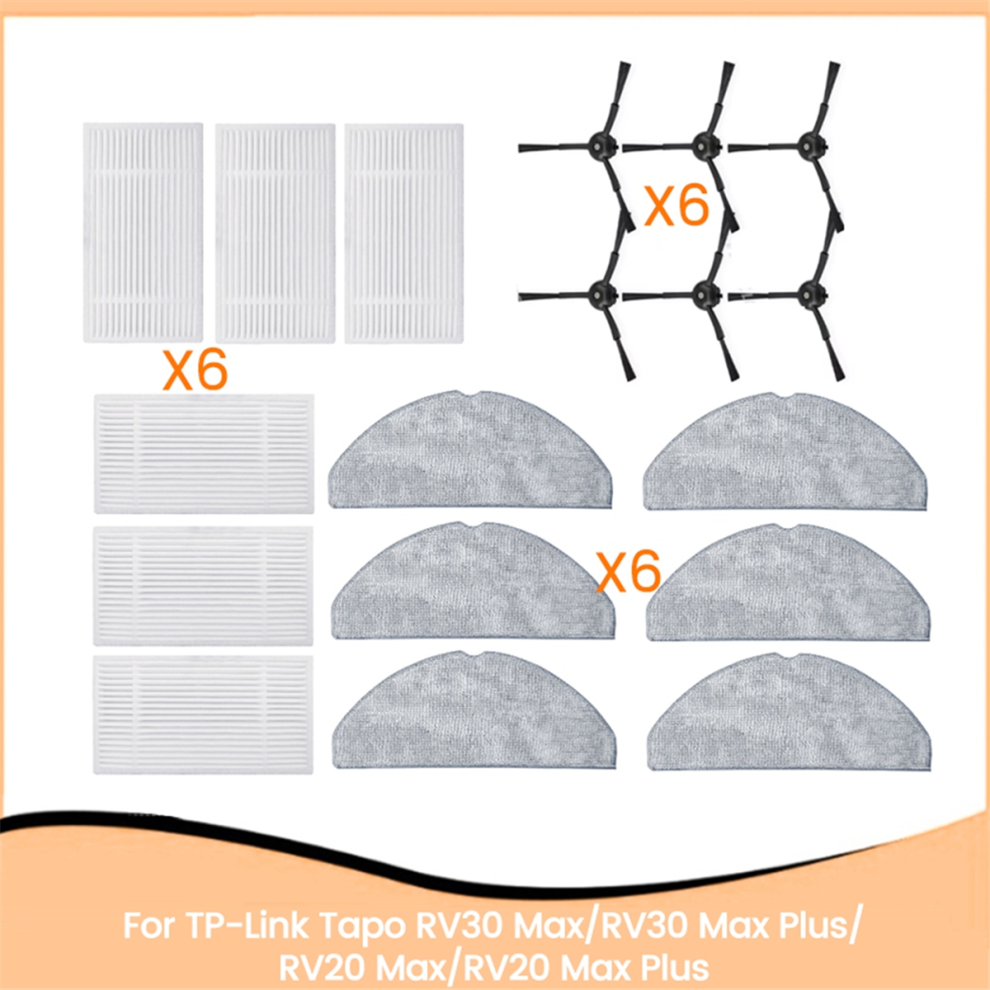 18PCS for TP-Link Tapo RV30 Max/RV30 Max Plus Vacuum Cleaner Parts-image-OPC-PHHQQ9F-NEW