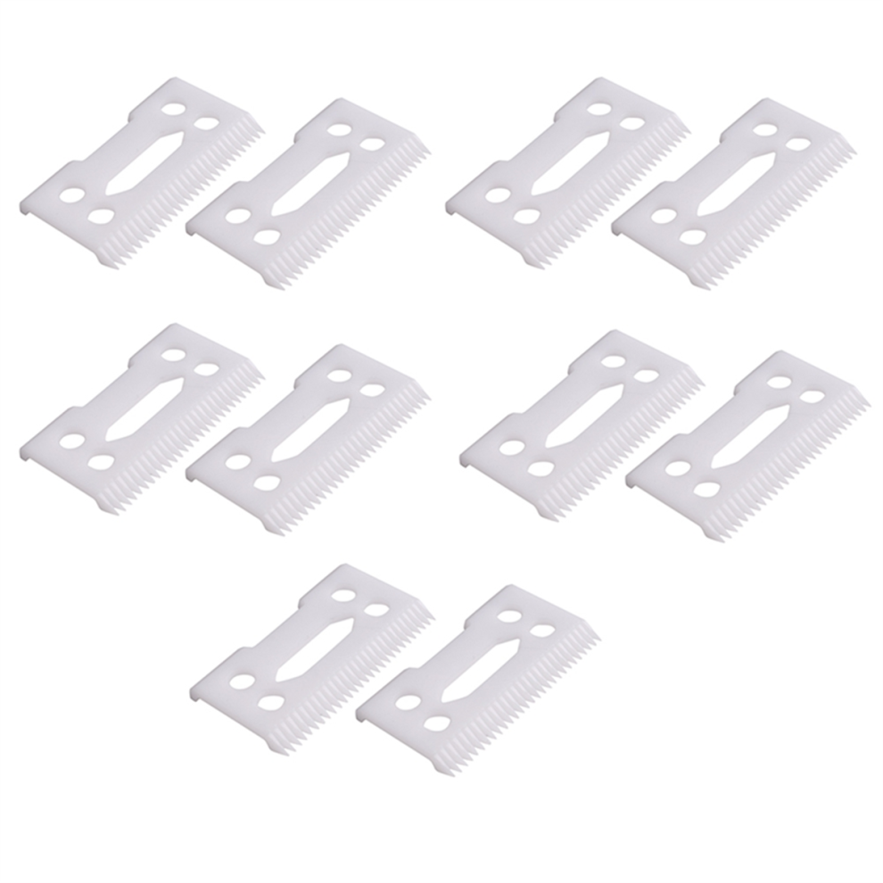 NeznaäKovã© New 10Pcs 28 Teeth Zirconia Ceramic Clipper Blade For Wahl