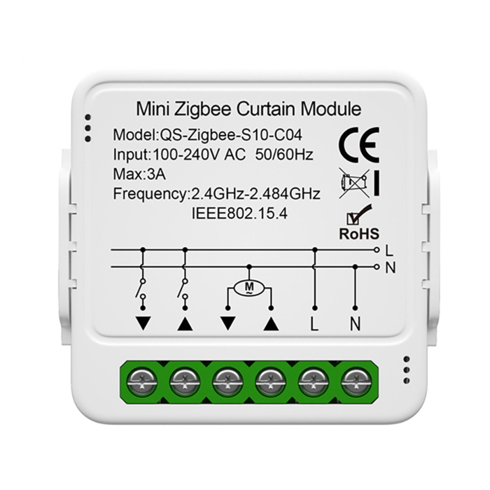 NeznaäKovã© Tuya Zigbee Curtain Module Smart Mini Curtain Switch Module