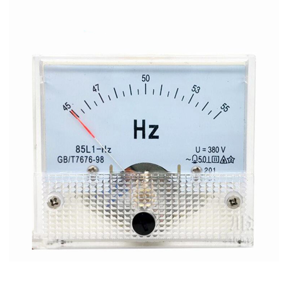 85L1-Hz Square Pointer Type Ac 380V Analog Panel Frequency Meter 4851973678804