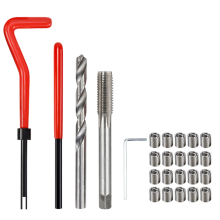 Kit de inserto de reparación de roscas métricas para broca de coche M7 con bobina helicoidal