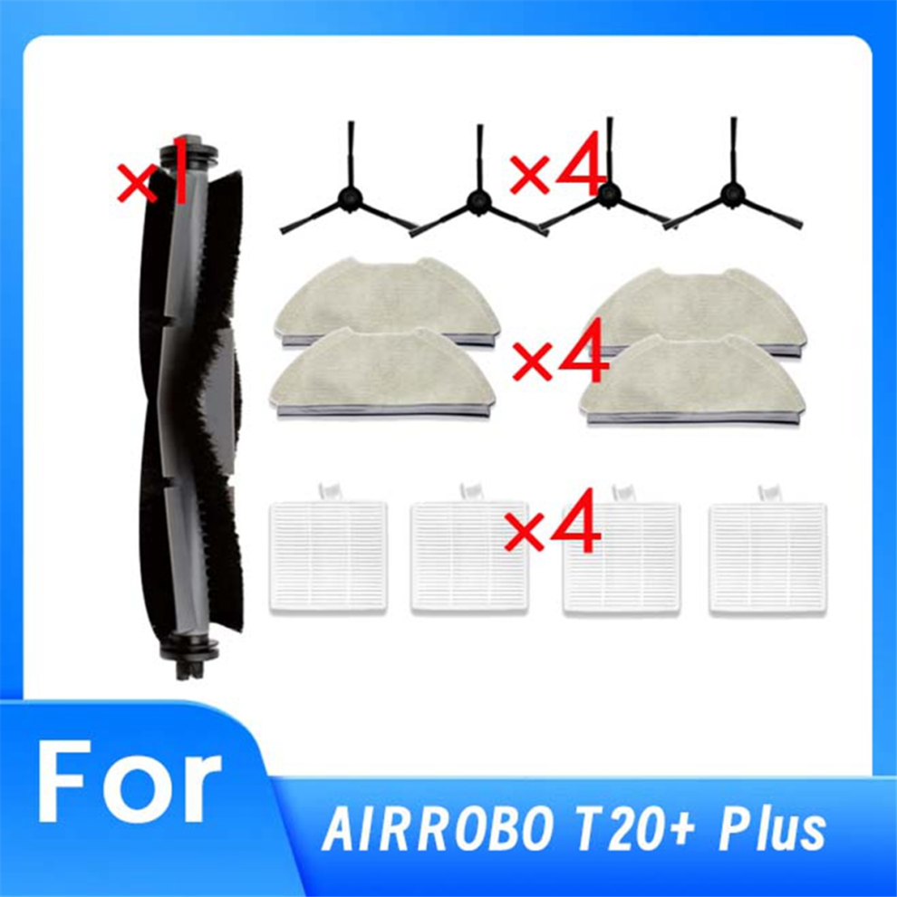 For AIRROBO T20+ Vacuum Cleaner Accessories Main Side Brush Parts-image-OPC-PHHQS7W-NEW
