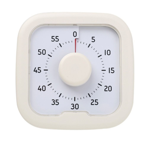 Visuele timer 60 minuten stopwatch wekker afteltimer wit