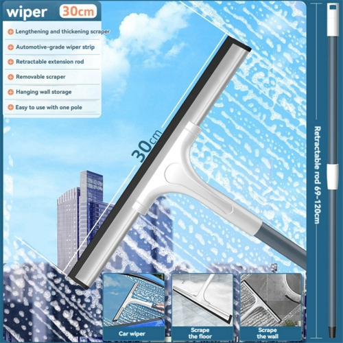 Telescopic Shower Rubber Broom and Window Cleaner 1