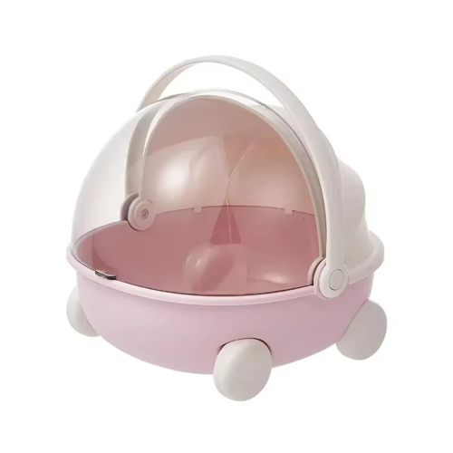 Berço para guardar bonecas - Módulo de dormir exclusivo em algodão, rosa