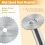 Cutting Wheel for Drill,Rotary Tool Cutting Discs 1/4In Round Shank 3