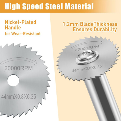 Cutting Wheel for Drill,Rotary Tool Cutting Discs 1/4In Round Shank 2