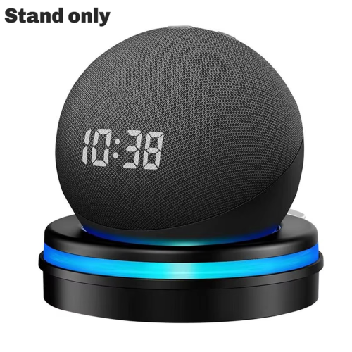 Echo Dot 5/4 Desktop Stand with Cable Management & Light Ring, Black 2