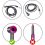 Accessoires universels pour câble d'alimentation Dyson HD01 2,7 m, prise UE 3