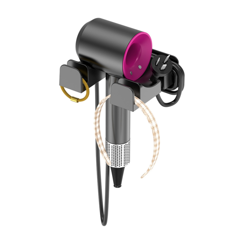 Hair Dryer Wall Mount Bracket Black 2