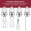 Hand Mixer Attachments Beater,Whisk,Blending Rod and Dough Hooks, 4