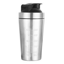 Stainless Steel Fitness Water Cup Shaker Cup Leak-Proof Water Bottle