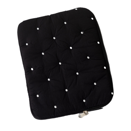 Bolsa para laptop com forro macio de alta qualidade, capa para PC de 11 polegadas, preta