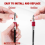 Drill Bit Extension 2/4/6/12 inch,Magnetic Bit Holder 4 Pcs 4