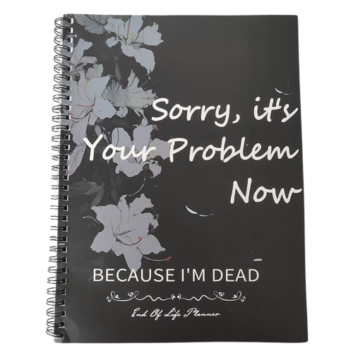 1 stuks grappige noodplanner voor het einde van het leven