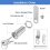 Cabinet Locks with Keys,1-1/2Inch Long Cam Locks Keyed 7