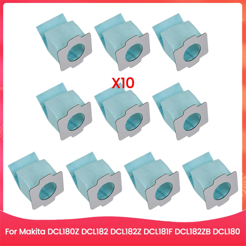 Lot de 10 sacs à poussière pour aspirateur Makita DCL180Z DCL182 DCL182Z