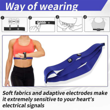 Lot de 2 ceintures de fréquence cardiaque pour montre connectée Coospo Polar Wahoo Garmin Mount A