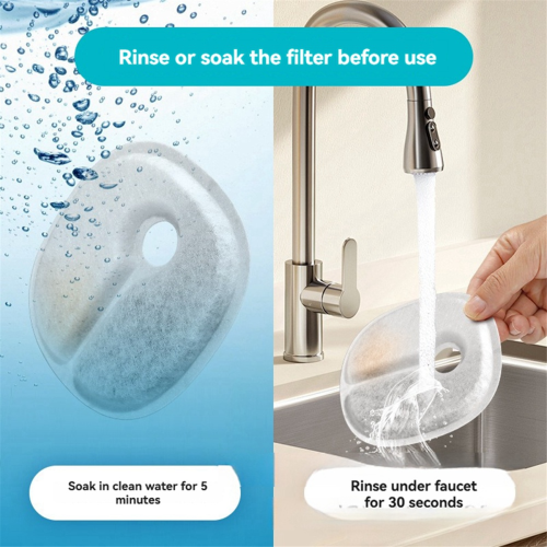 For CHEERBLE Automatic Pet Fountain Replacement Filters 8PCS 1