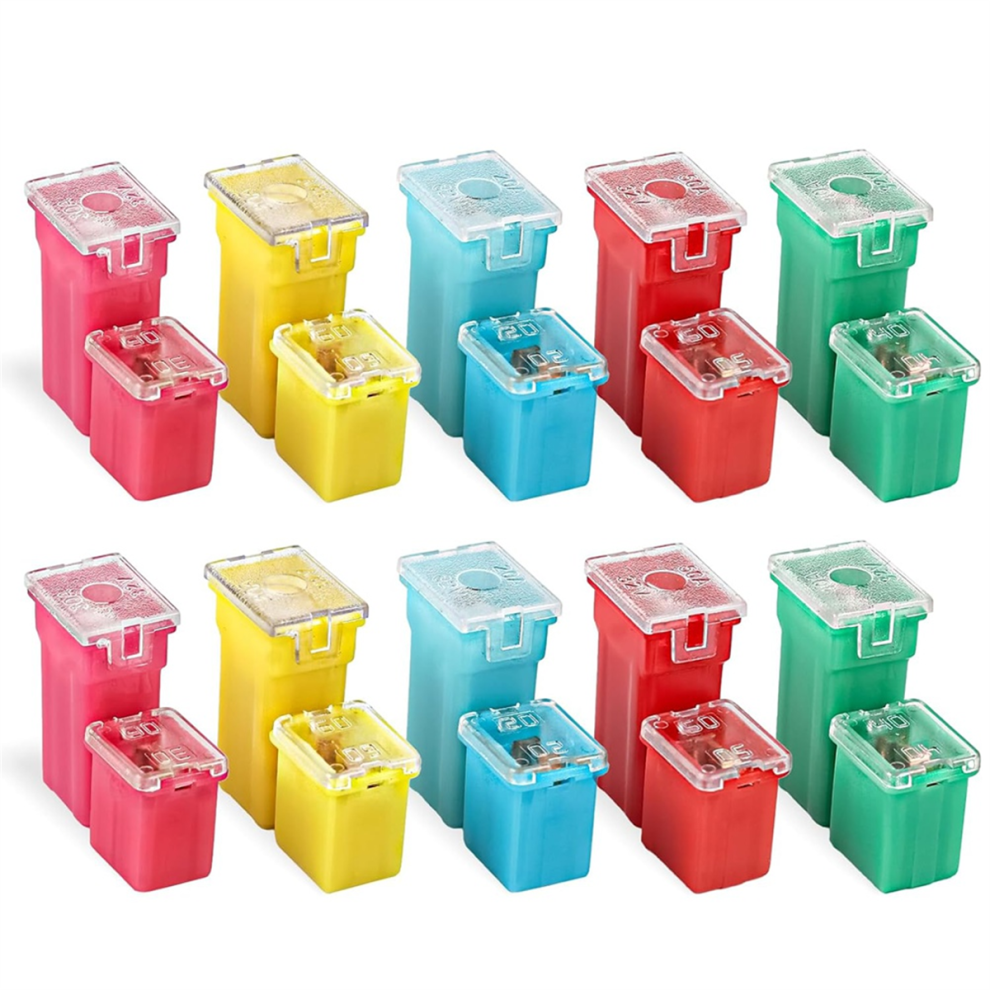 Kit Surtido De 20 Fusibles Para Coche, Para Camionetas, Coches, Autocaravanas Y Suv.-image