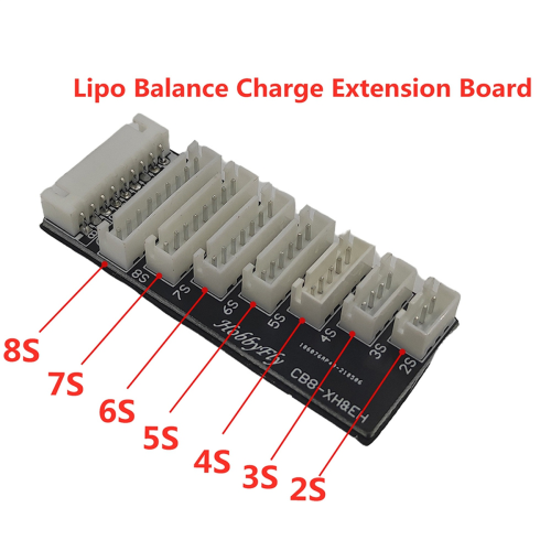 2S-8S Lithium Batterij Balans Lader Adapterplaat 2