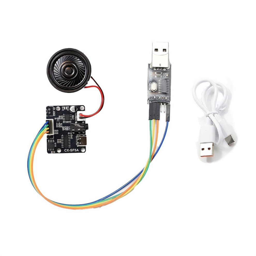 Modulo Chip Vocale MP3 Con Porta Seriale CX-SF5A Per Trasmissione Vocale Personalizzata