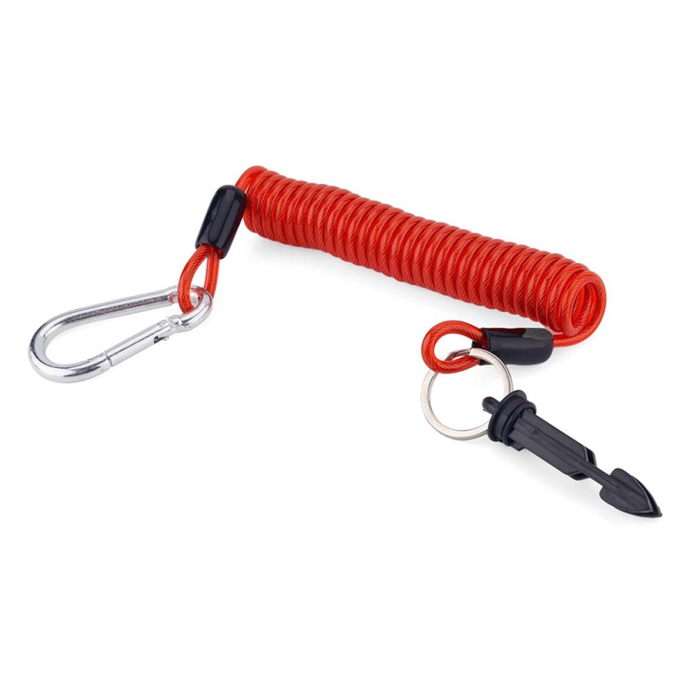 6Ft Trailer Brake Away Cable With Rebound Spring 4851973666153