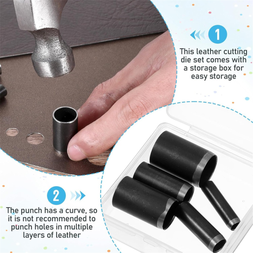 Ronde perforator, Duty Fabric Punch, Leather Craft Punching Tools 2
