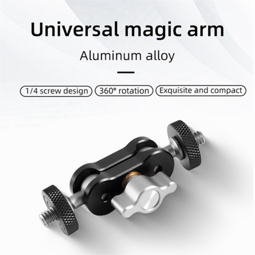 Double Ball Camera Magic Arm Adjustment Load 2kg Aluminum Alloy 1