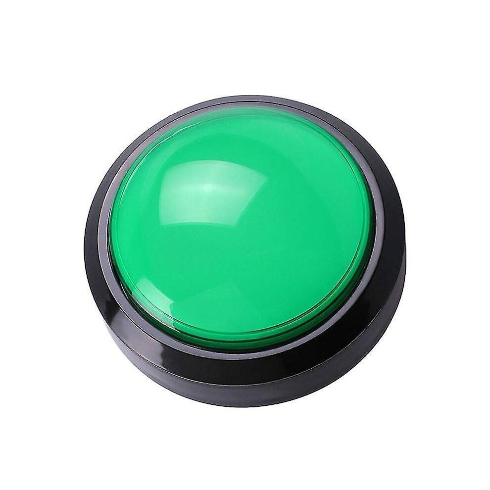 (Red, One Size) 100Mm Big Round Push Button Led Illuminated With Microswitch Compatible Diy Arcade-M 4909775913217