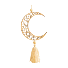 Moon Hollow Wooden Pendant Home Bedroom Wall Decoration