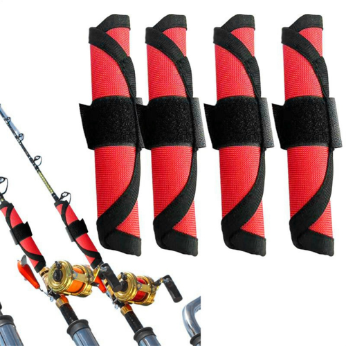 4pcs Red Bait Fishing Hook Covers Protective Case Storage Bag 2