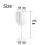 (As show, One size) Elegant And Unbreakable Wine Glasses, Plastic , Very Shatterproof-E 5