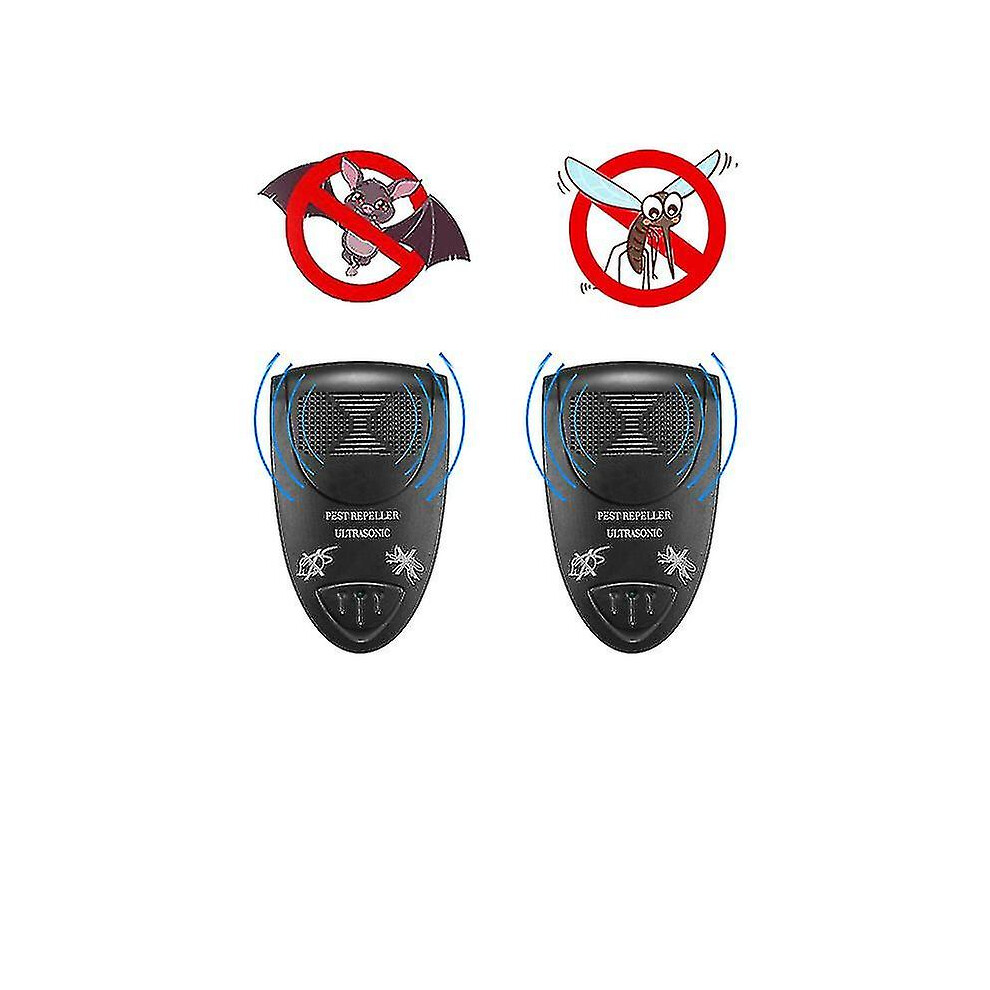 Kikidex (, One Size) 2Pcs Ultrasonic Bat Repellent Pack Of Get Rid Of Bats In 72 Hours-O White