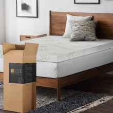 (2" Inch 4cm, Double 135 x 190 cm (53” x 74”)) Quality Bamboo Memory Foam Mattress Topper S, D, K