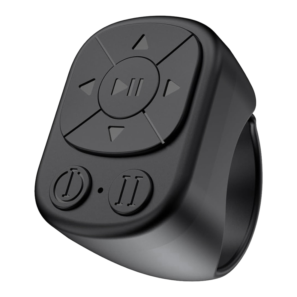 Scrolling Ring Remote Control For Tiktok,Bluetooth Page Turner Black 4851215432218