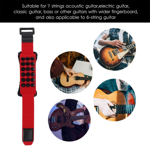 Guitar String Mute Strap Guitar Fretboard Muting Wrap Punk Style,B 2