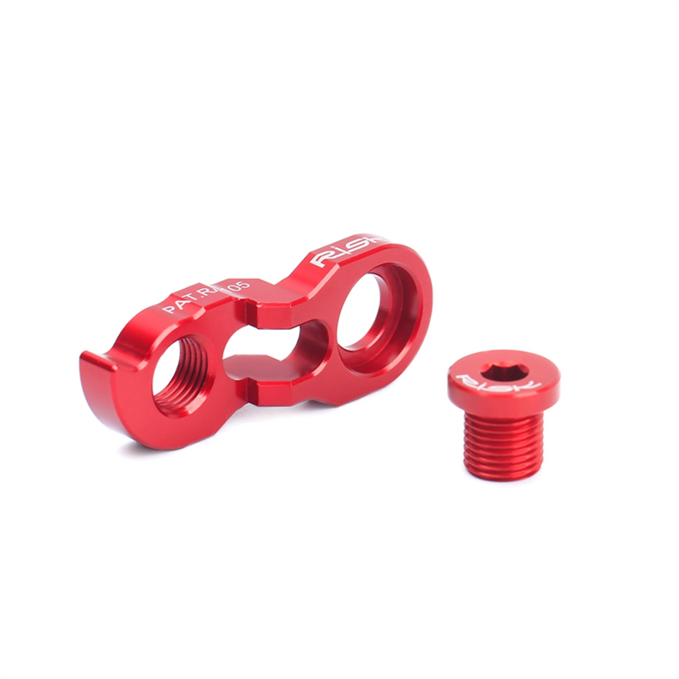 Estensione Deragliatore Posteriore Risk, Collegamento Cambio Telaio Bicicletta, Rosso-image