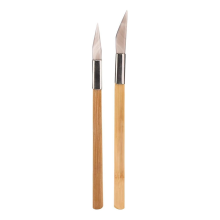 Conjunto de 2 facas de polimento de pedra de ágata e ferramentas de polimento de joias