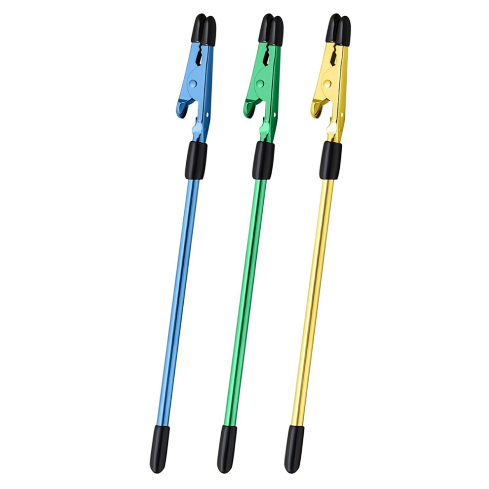 3-delige armbandhulptool - bevestigingstool, goud + blauw + groen