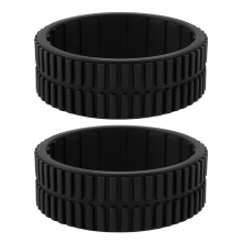Pacote com 2 pneus de borracha de reposição para iRobot Braava Jet 240 241 244