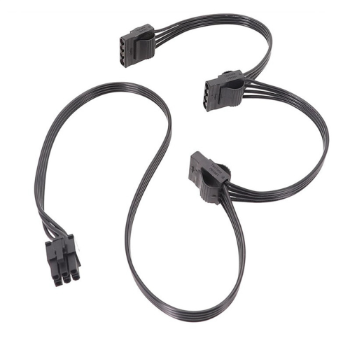 Napájací kábel PCIe 6pin samec - 3 IDE pre Seasonic