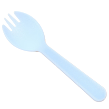 Tenedor y cuchara de plástico desechables, embalaje individual A