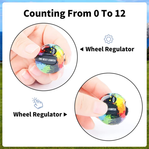 Golf Score Counter Bunte Golf Stroke Score Keeper Regenbogenfarben 2