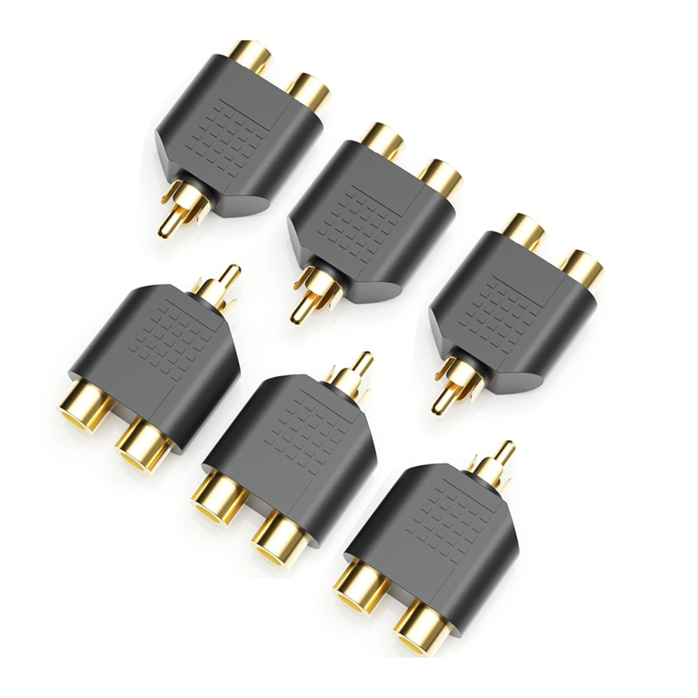 Rca Splitter 1 Male 2 Female For Audio Video Av Tv Cable Conversion 4851215410278