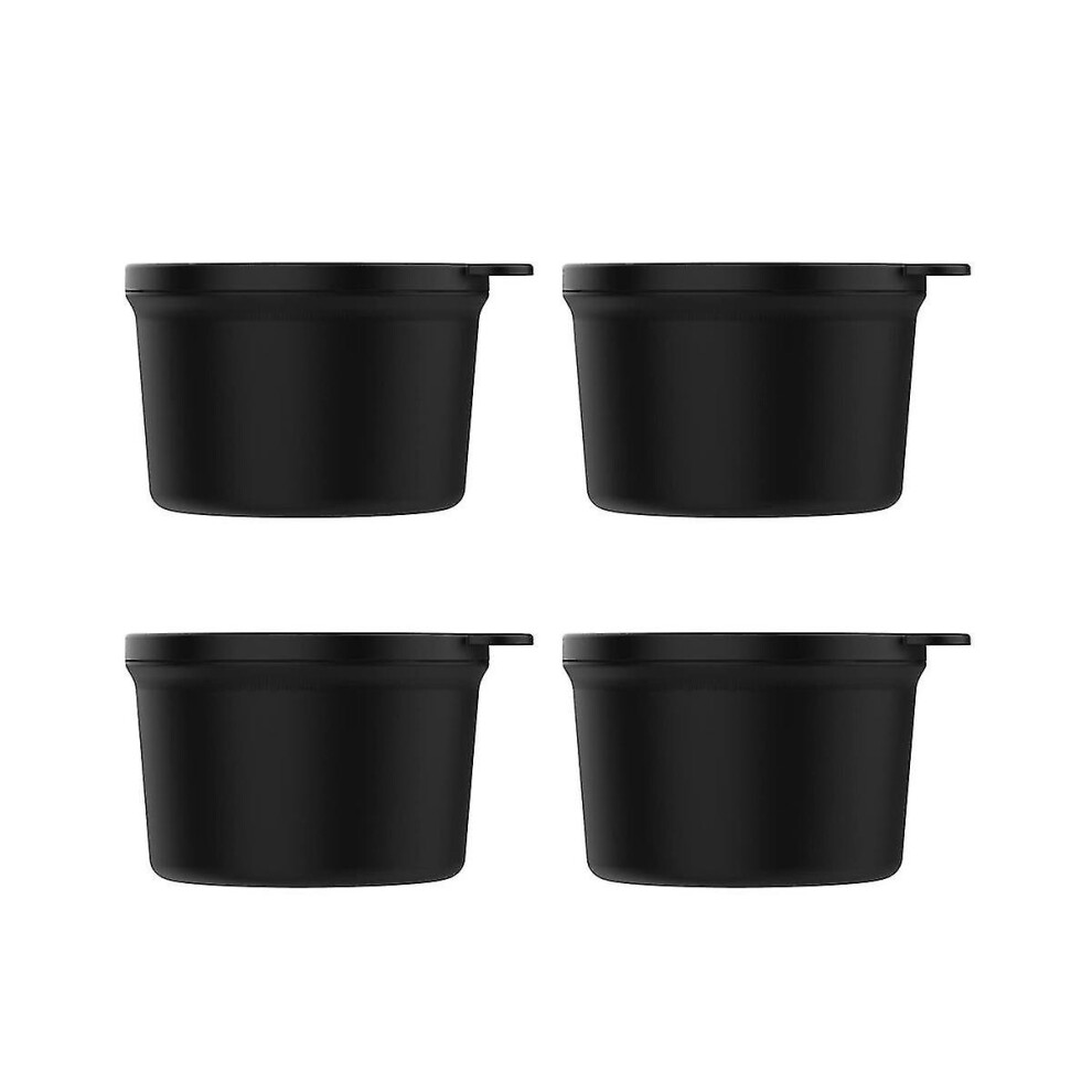 Kikidex (As Show, One Size) 4Pcs Replacement Plastic Ice Mold And Lid Compatible Ice Shaver Attachment Ice Storage Cream