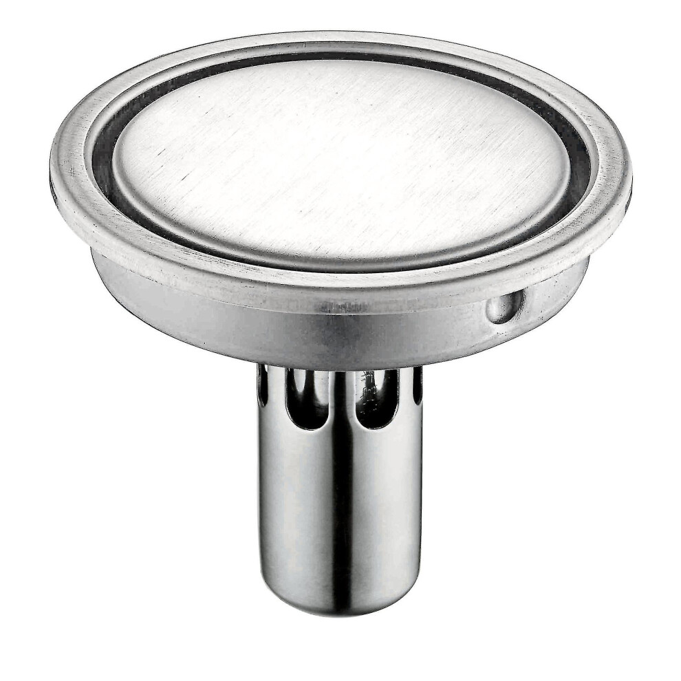 Kikidex (As Show, One Size) Shower Room Floor Drains Round Stainless Steel Bathroom Floors Water Drain Tools1pcs-D Silver