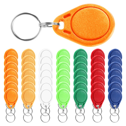 50 τεμάχια UID 13.56MHz Block 0 Sector Writable IC Card Keyfobs Key Tags 2