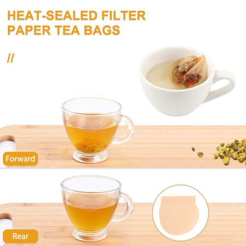 300 Pcs Disposable Empty Tea Bags Tea Infuser Drawstring Teabags 2